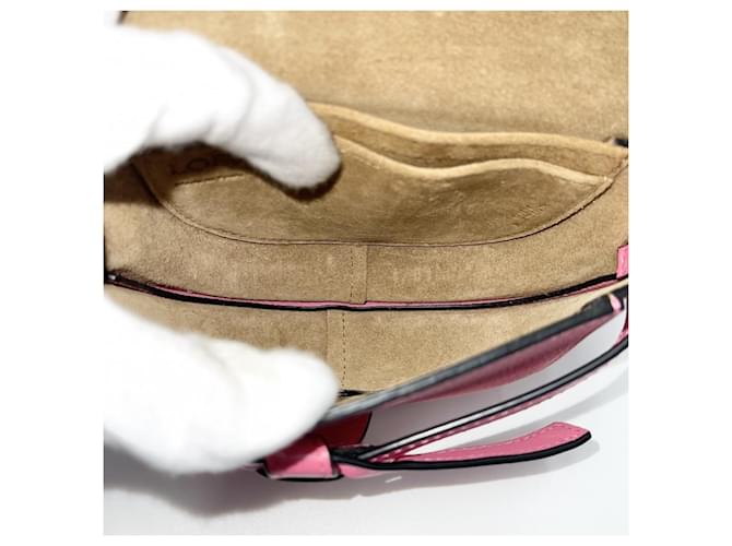 Mini borsa a tracolla Loewe Anagram Gate Rosa - vista 4