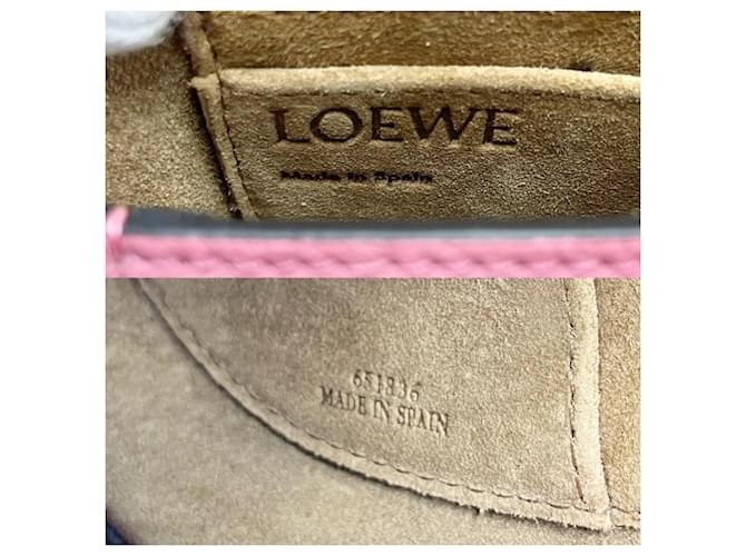Mini borsa a tracolla Loewe Anagram Gate Rosa - vista 5