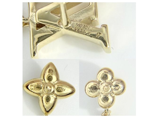 Louis Vuitton Ohrstecker in Gold und Weiß für Damen Golden - Ansicht 7