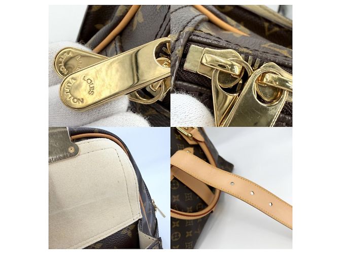 Borsa Louis Vuitton Manhattan GM Marrone - vista 10