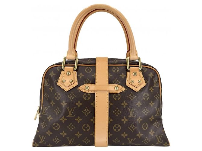 Borsa Louis Vuitton Manhattan GM Marrone - vista 2