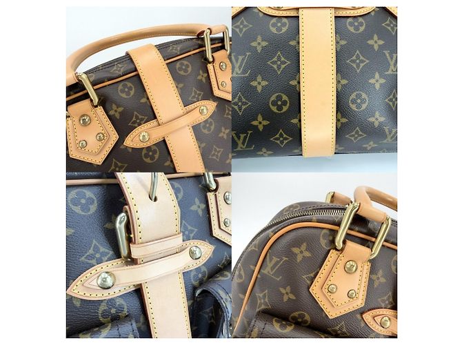 Borsa Louis Vuitton Manhattan GM Marrone - vista 8