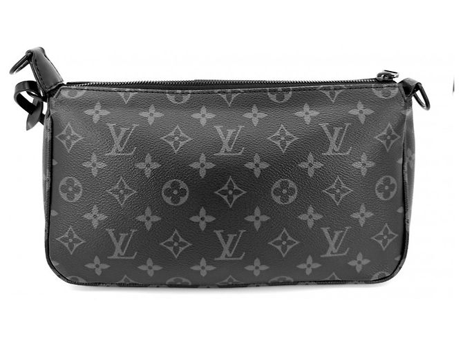 Pochette Accessoires XL Monogram Eclipse da uomo Louis Vuitton Nero - vista 2