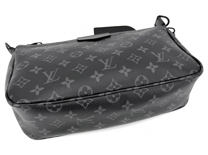 Pochette Accessoires XL Monogram Eclipse da uomo Louis Vuitton Nero - vista 3
