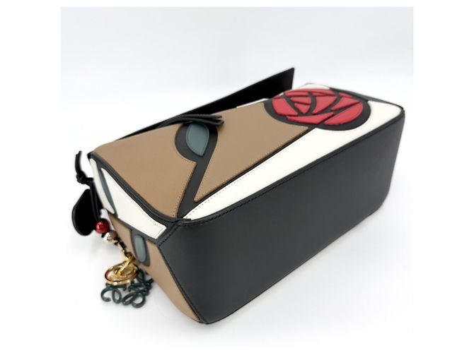 Borsa Puzzle 10° Anniversario Donna Loewe Marrone Nero Rosso - vista 3