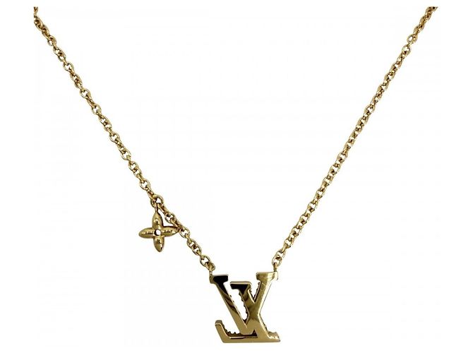 Collana Louis Vuitton in oro con strass D'oro - vista 2