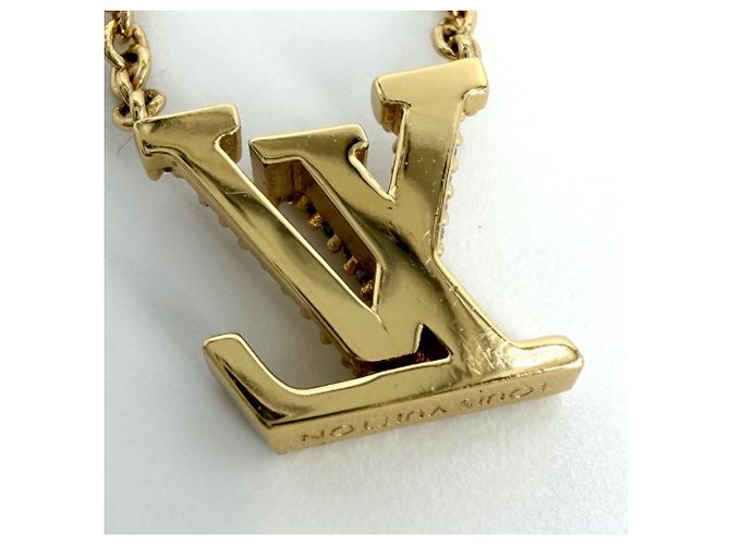 Collana Louis Vuitton in oro con strass D'oro - vista 6