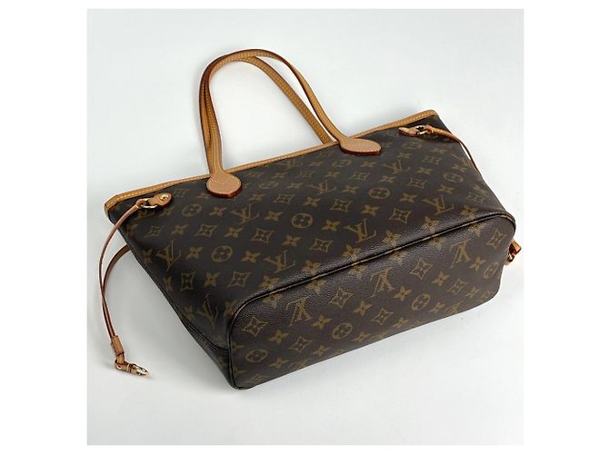 Borsa Tote Louis Vuitton Neverfull PM Marrone - vista 2