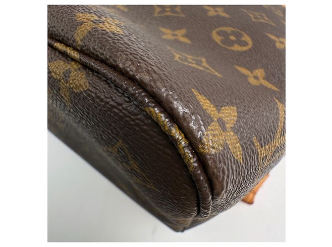 Borsa Tote Louis Vuitton Neverfull PM Marrone - vista 3