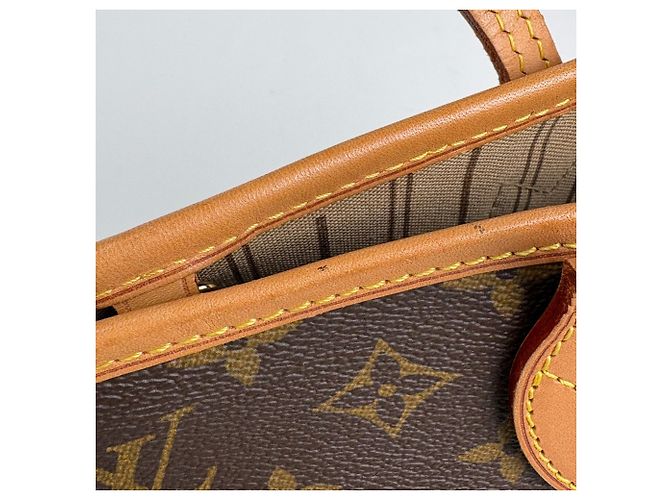 Borsa Tote Louis Vuitton Neverfull PM Marrone - vista 7
