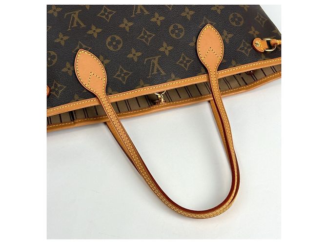 Borsa Tote Louis Vuitton Neverfull PM Marrone - vista 9