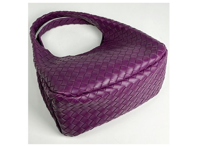 Borsa Tote Bottega Veneta Campana Medium Intrecciato Porpora - vista 2