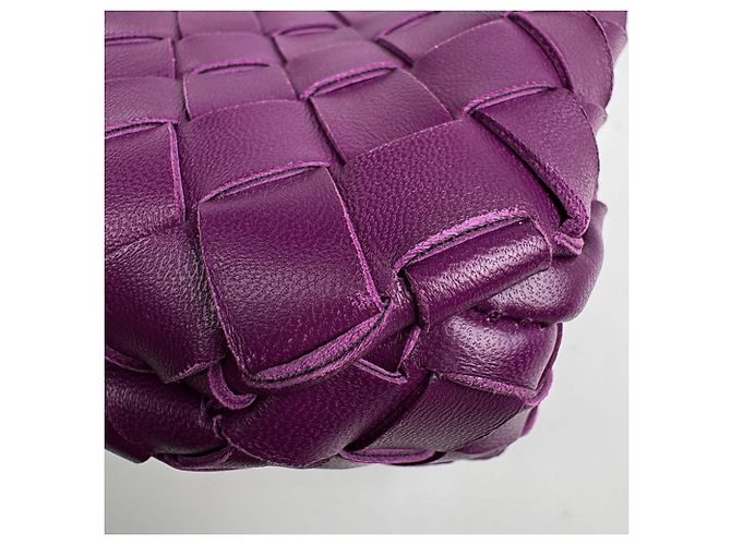 Borsa Tote Bottega Veneta Campana Medium Intrecciato Porpora - vista 4