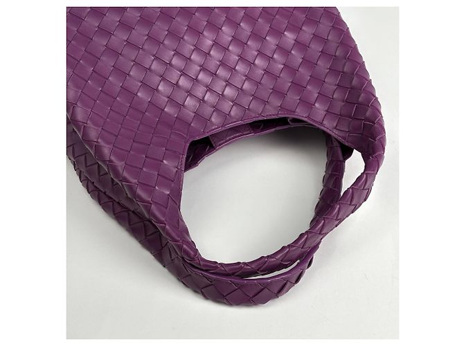 Borsa Tote Bottega Veneta Campana Medium Intrecciato Porpora - vista 8
