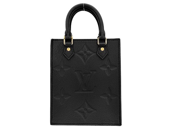 Petit sac plat à bandoulière Louis Vuitton Monogram Empreinte Noir - vue 2