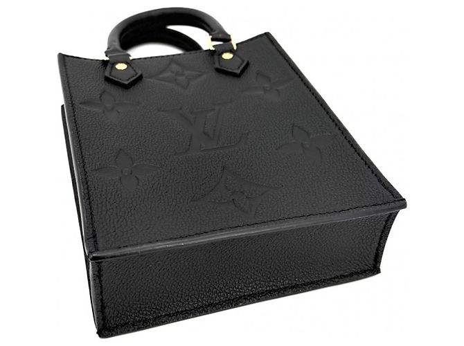 Petit sac plat à bandoulière Louis Vuitton Monogram Empreinte Noir - vue 3