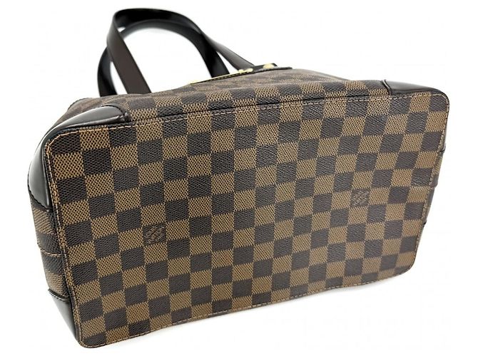 Borsa Tote Louis Vuitton Hampstead PM Marrone - vista 3