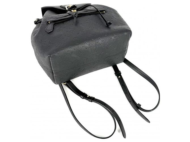 Zaino Louis Vuitton Montsouris PM da uomo in Monogram Empreinte Nero - vista 3