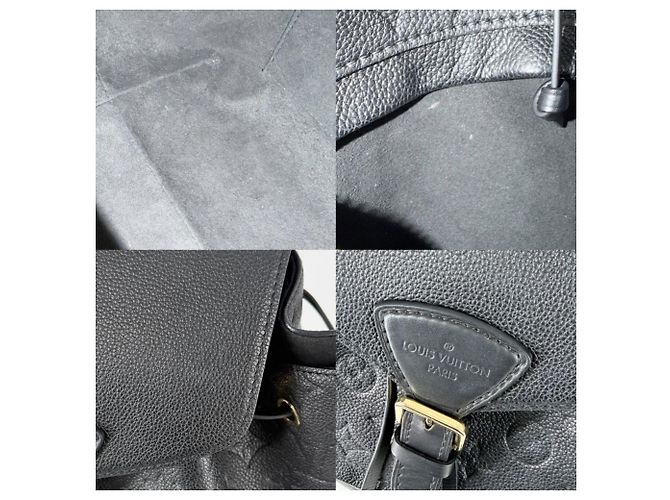 Zaino Louis Vuitton Montsouris PM da uomo in Monogram Empreinte Nero - vista 6