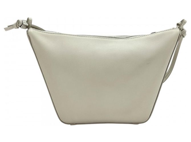 Hammock Mini borsa a tracolla hobo Anagram Loewe da donna Bianco - vista 2