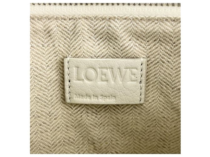 Hammock Mini borsa a tracolla hobo Anagram Loewe da donna Bianco - vista 7