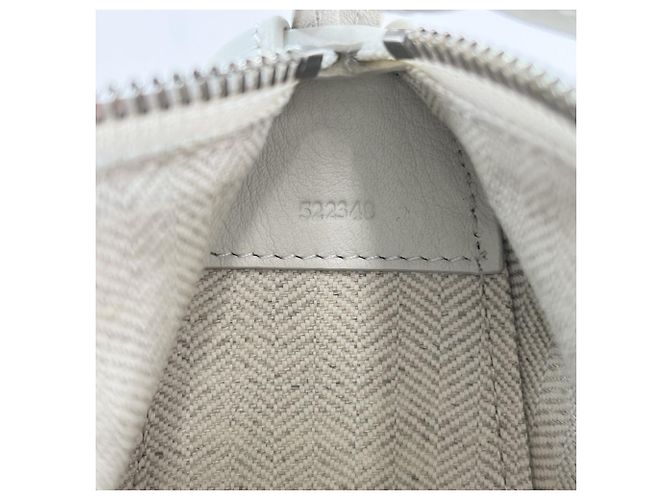 Hammock Mini borsa a tracolla hobo Anagram Loewe da donna Bianco - vista 8