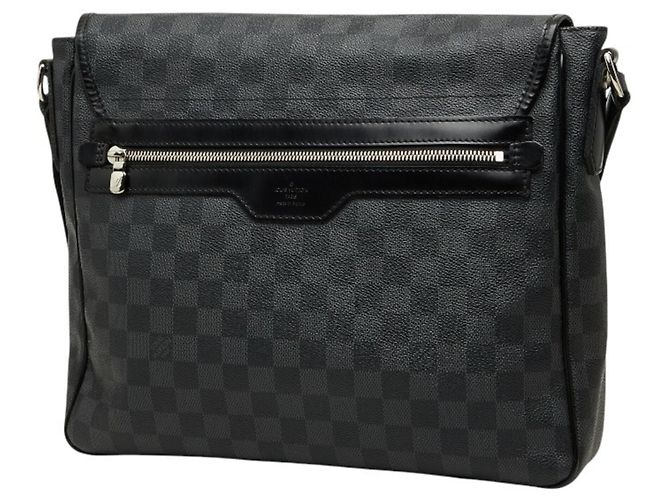 Borsa a tracolla Louis Vuitton Damier Graphite Daniel MM Nero - vista 2