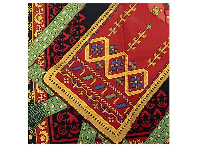 Hermès Hermes Carre 90 Brins d’or Golden Branch Scarf Nero - vista 4