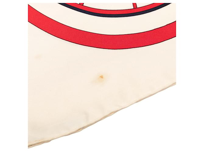 Hermès Sciarpa Hermes Carre 90 Springs Bianco Multicolore - vista 4