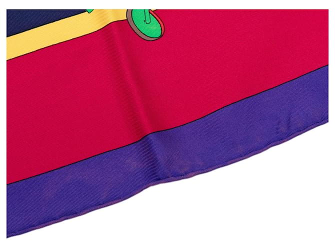 Sciarpa Carré 90 HELLO DOLLY Hermès Multicolore Porpora - vista 6