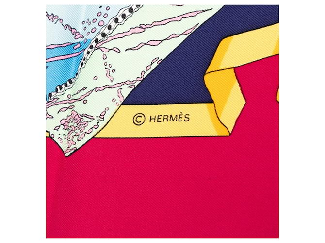 Sciarpa Carré 90 HELLO DOLLY Hermès Multicolore Porpora - vista 7