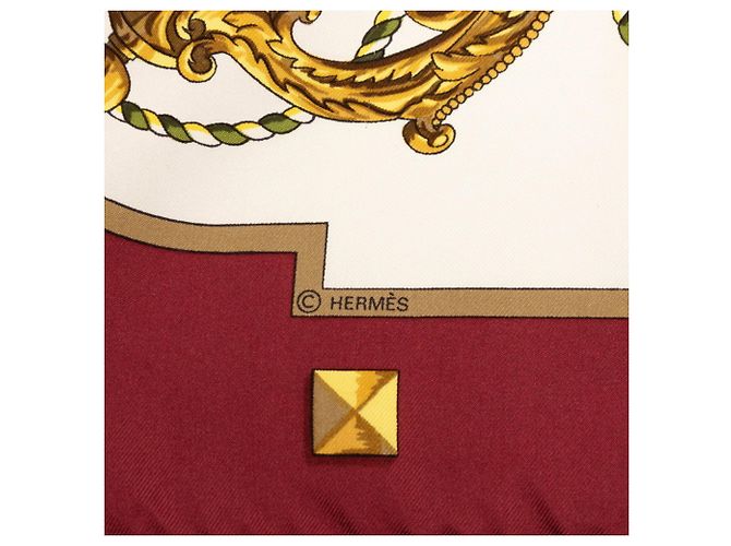 Hermès Hermes Carre 90 Les Cles Key Scarf Rosso Crudo - vista 4