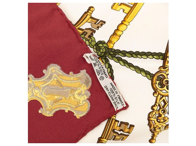 Hermès Hermes Carre 90 Les Cles Key Scarf Rosso Crudo - vista 7