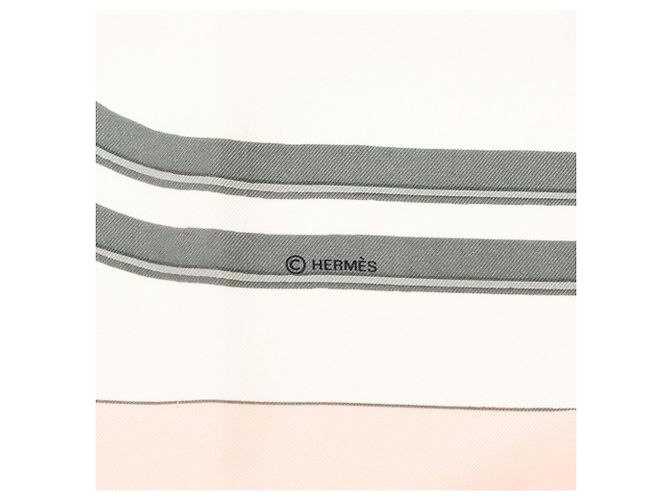 Hermès Hermes Carre 90 Brides de Gala Ceremonial Bridle Scarf Rosa Multicolore - vista 7