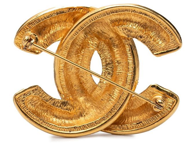 Spilla Vintage Chanel Coco Mark D'oro - vista 2