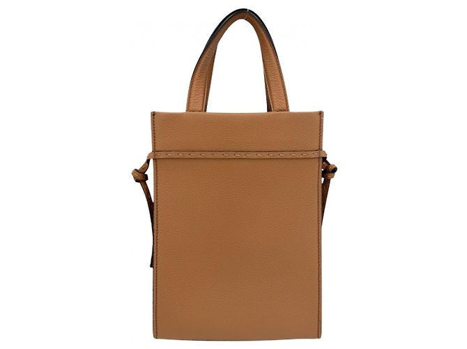 Borsa Fendi Go-To Shopper Small Marrone - vista 2