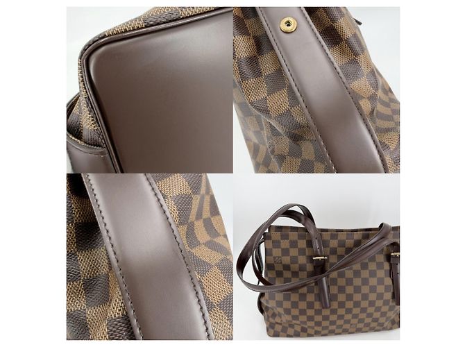Borsa Tote Louis Vuitton Damier Chelsea Marrone - vista 7