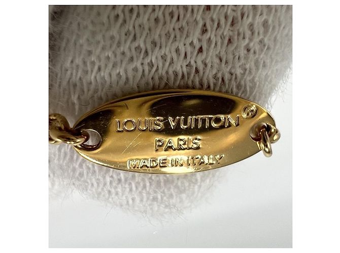 Collana Louis Vuitton in oro con strass D'oro - vista 3