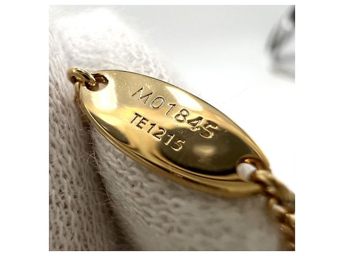 Collana Louis Vuitton in oro con strass D'oro - vista 4
