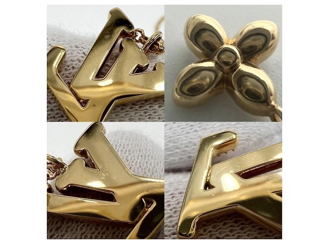 Collana Louis Vuitton in oro con strass D'oro - vista 6