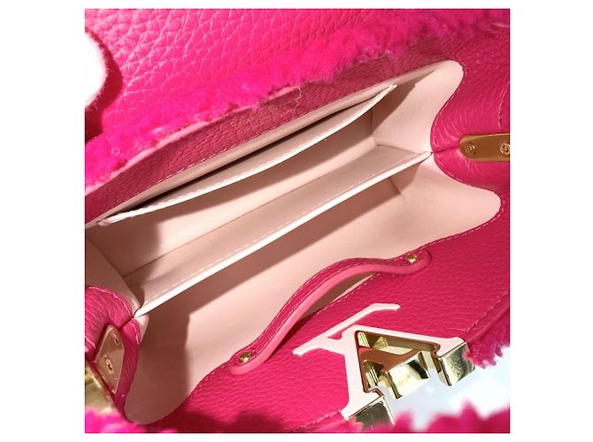 Borsa mini Capucines da donna Louis Vuitton Rosa - vista 4