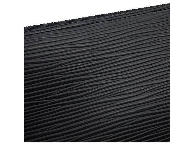 Pochette portafoglio con catena in pelle Epi Louis Vuitton Nero - vista 11