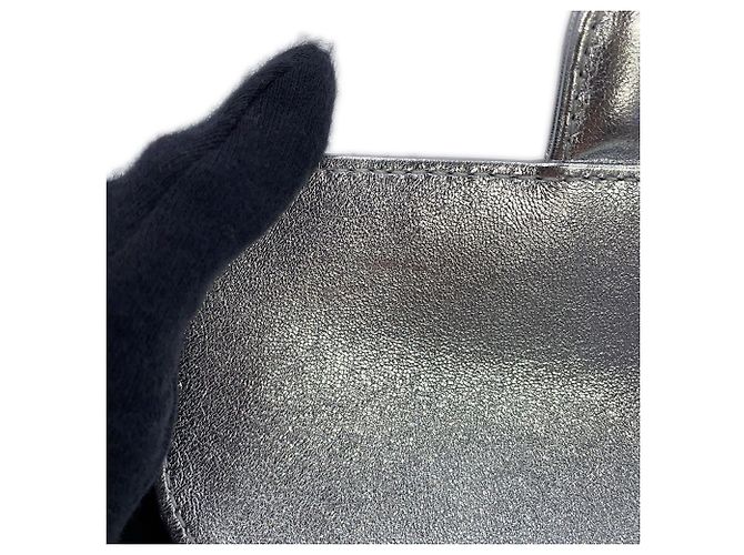 Borsa a tracolla con catena Chanel Argento - vista 11