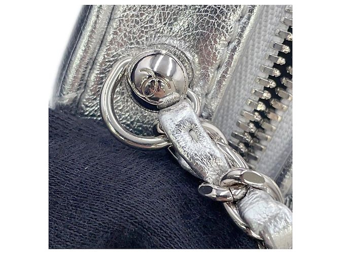 Borsa a tracolla con catena Chanel Argento - vista 12