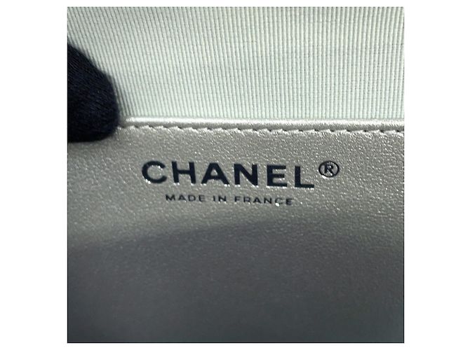 Borsa a tracolla con catena Chanel Argento - vista 15