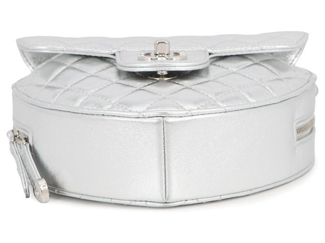 Borsa a tracolla con catena Chanel Argento - vista 3