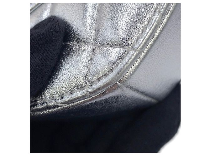 Borsa a tracolla con catena Chanel Argento - vista 7