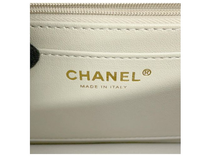 Borsa a tracolla con catena in tweed grigio Chanel Marrone - vista 10