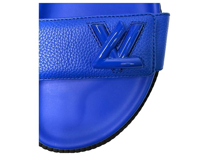 Mule Louis Vuitton LV Sunset Comfort in pelle blu - vista 11