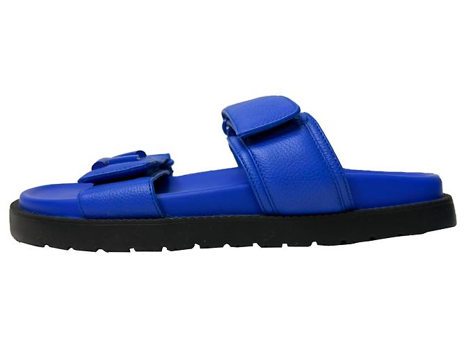 Mule Louis Vuitton LV Sunset Comfort in pelle blu - vista 5